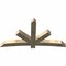 Ekena Millwork Alberta Rough Sawn Timber Gable Bracket, Douglas Fir, 84"W x 45"H x 6"D x 6"F, 13/12 Pitch GBW084X45X0606ALB00RDF - alternate 4